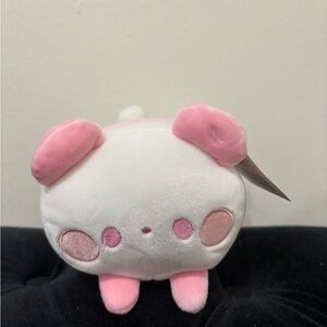 Adorable Pink and White Panda Plush Toy